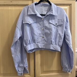PERIWINKLE CORDUROY JACKET SIZE S